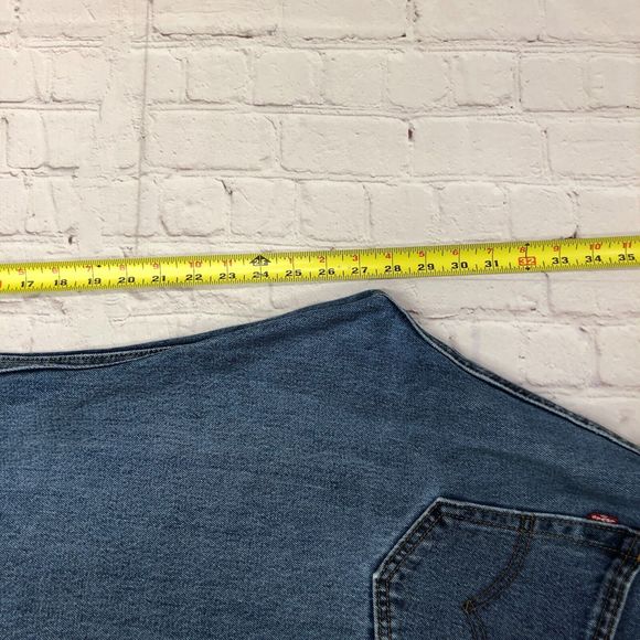Levi's 505 Men Blue Denim Straight Leg 100% Cotton Jeans Size 34X29 B205 -3 - Picture 6 of 16